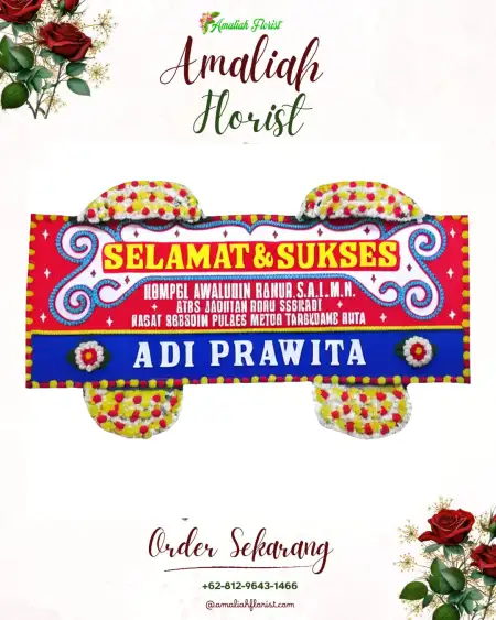 Papan Bunga Ucapan Selamat Sumur Pacing